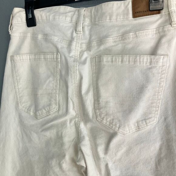 American eagle cream stretch corduroy mom jeans size 8 #718 - Picture 7 of 12